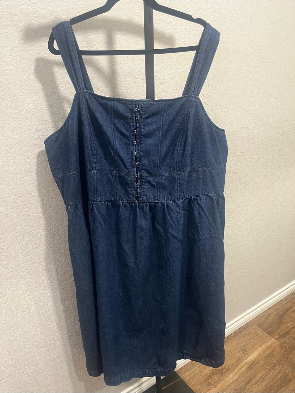 Terra & Sky Plus Size 3X Denim Sleeveless Dress